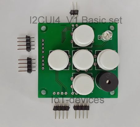 I2CUI4_V1 - User Interface I2C module with 5keys RGB LED buzzer
