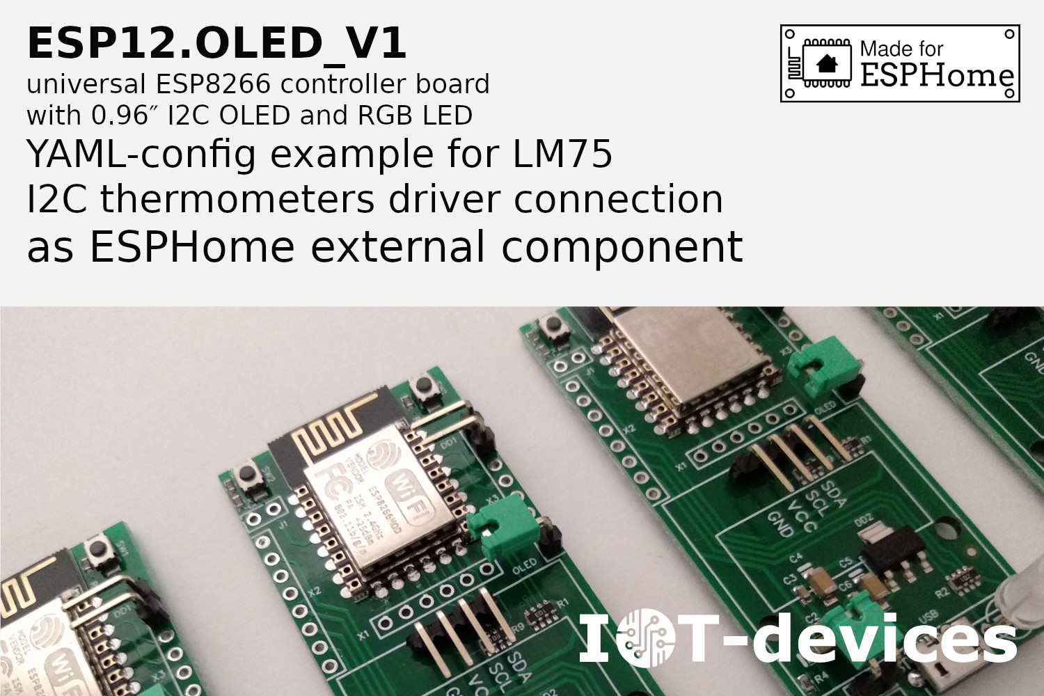 Read more about the article Термометр LM75: підключення  до ESP12.OLED_V1 у ESPHome