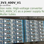 Application note on the use of the high-voltage converter DCDC_3V3_400V_V1 as a power supply for the Geiger-Muller tube