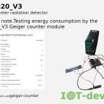 Testing of energy consumption by Geiger counter GGreg20_V3