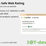 The IoT-devices LLC website is safe – Norton Safe Web